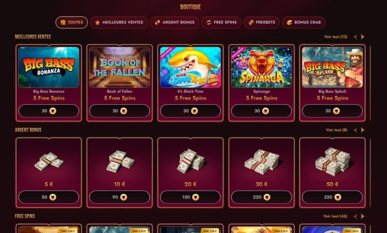 Grand Club Casino boutique