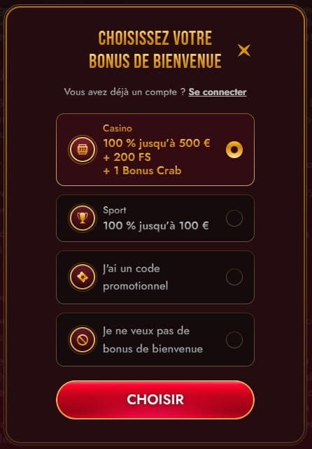 Grand Club Casino inscription